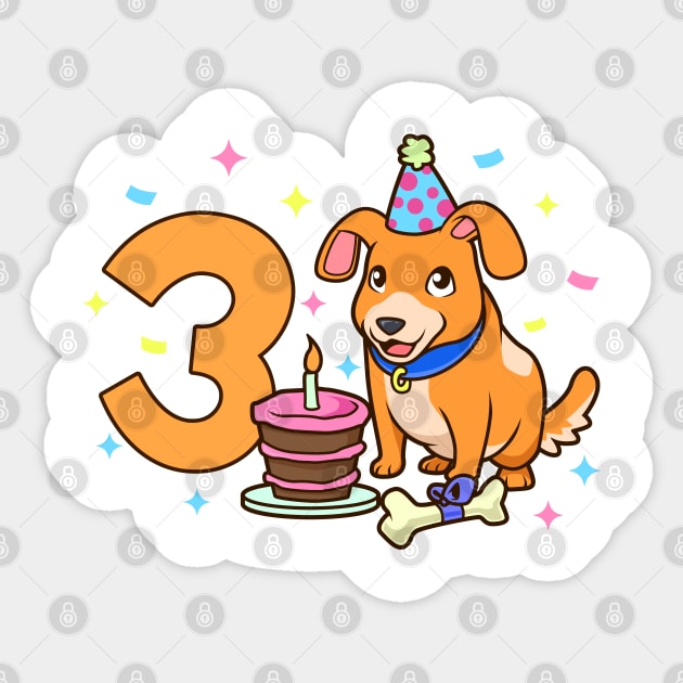 Happy 3rd birthday dog cheap